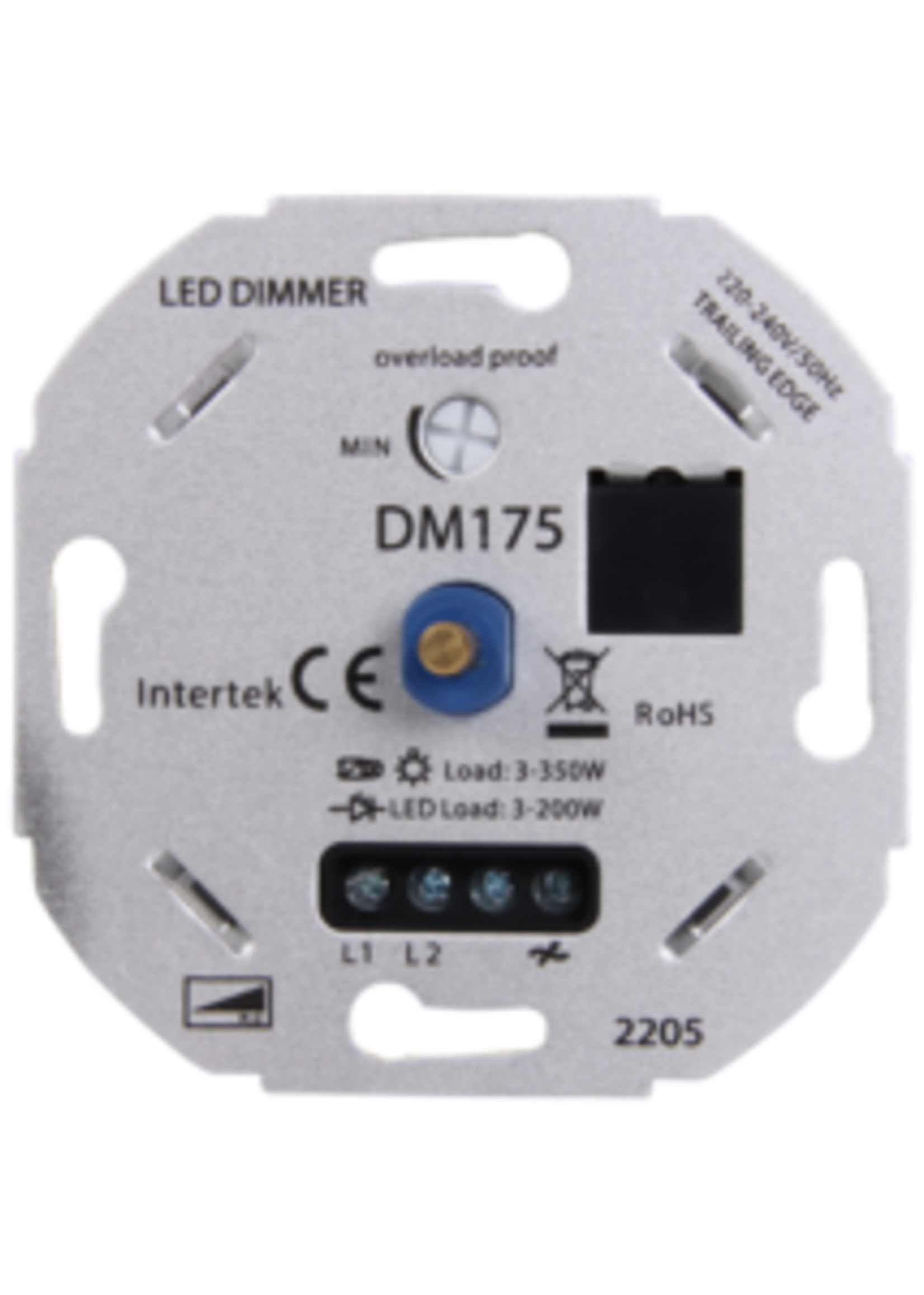 Intertek Dimmer draai wissel 3-200W Led DM175 zonder nul