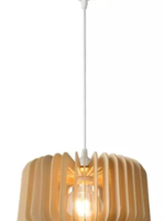 Lucide ETTA - Hanglamp - Ø 29/H16/L 152 - 1xE27 - Licht hout