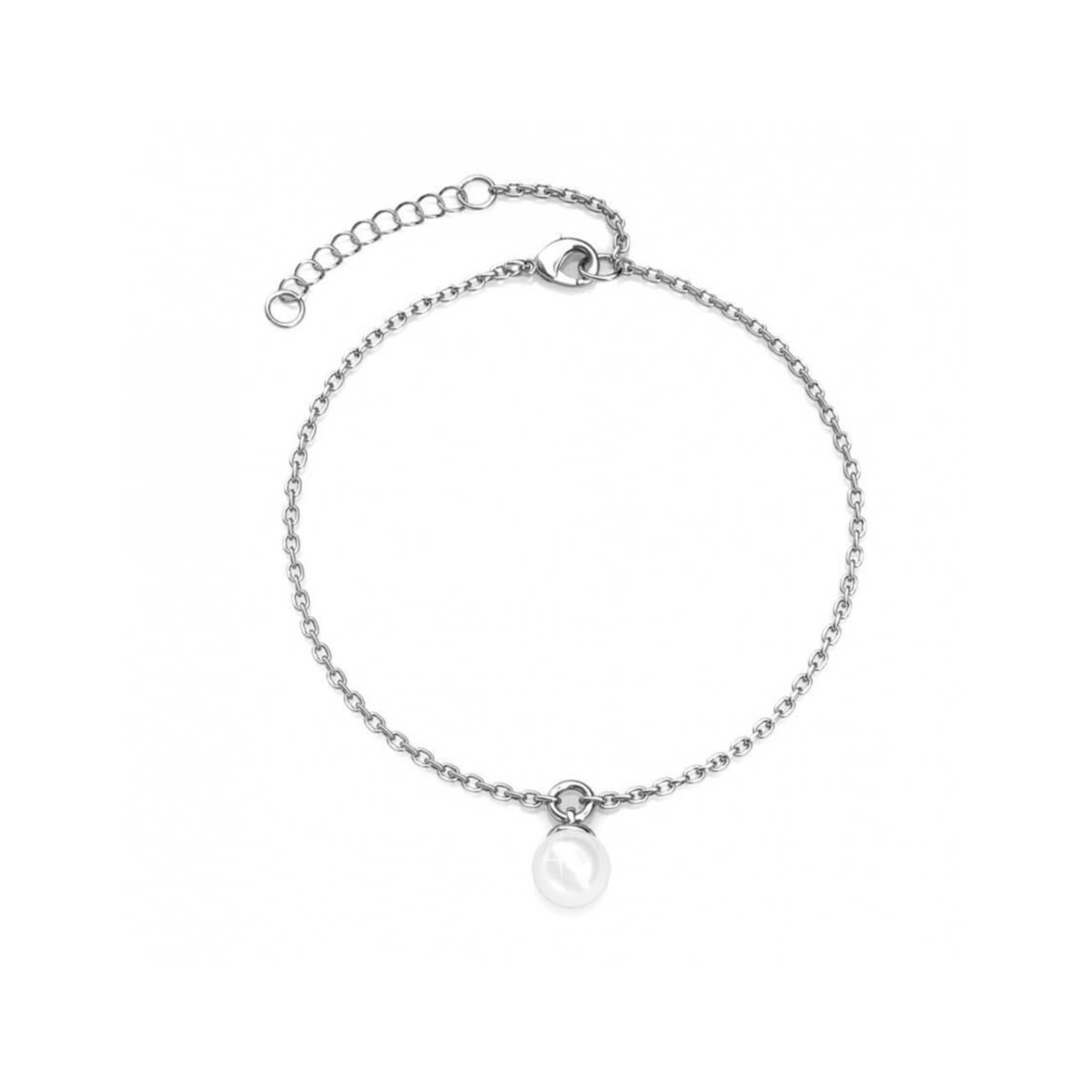 MYC-Paris kristal parel armband - Zilver en kristal