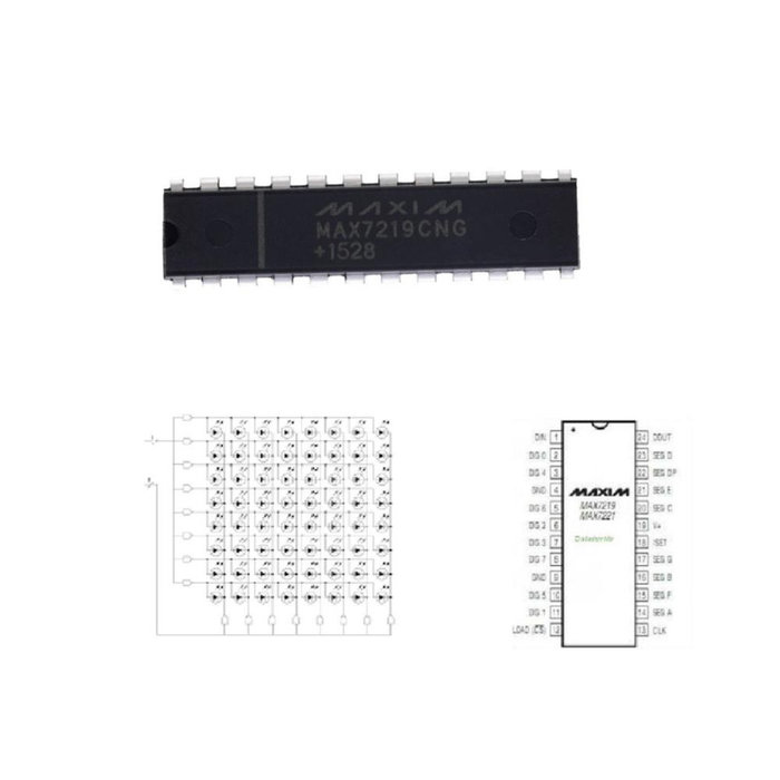 Otronic MAX7219CNG Pilote d'affichage LED DIP24 IC