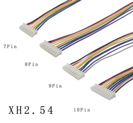 Otronic 10-poliger Stecker/Anschlussdraht, 1-seitig – männlich, 26 AWG, 20 cm, XH 2,54 mm