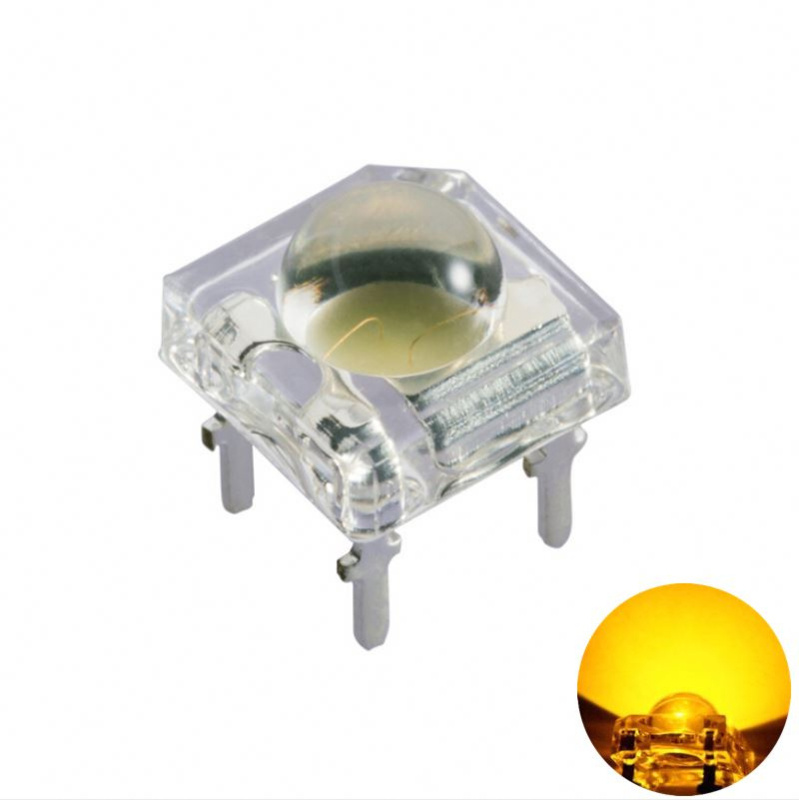 Otronic 5mm Super Flux Piranha 4pin LED - Jaune