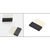 Otronic Connecteur d'en-tête de broche femelle droit à une rangée à 8 broches au pas de 2,54 mm - Empilable