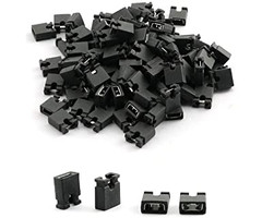 Otronic Jumper-Kappe 2 Pins 2,54 mm (Schwarz) für Arduino, Esp32 und Raspberry Pi