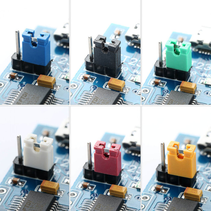 Otronic Jumper Cap 2 Pins 2,54mm (Zwart) voor oa Arduino, Esp32 en Raspberry Pi