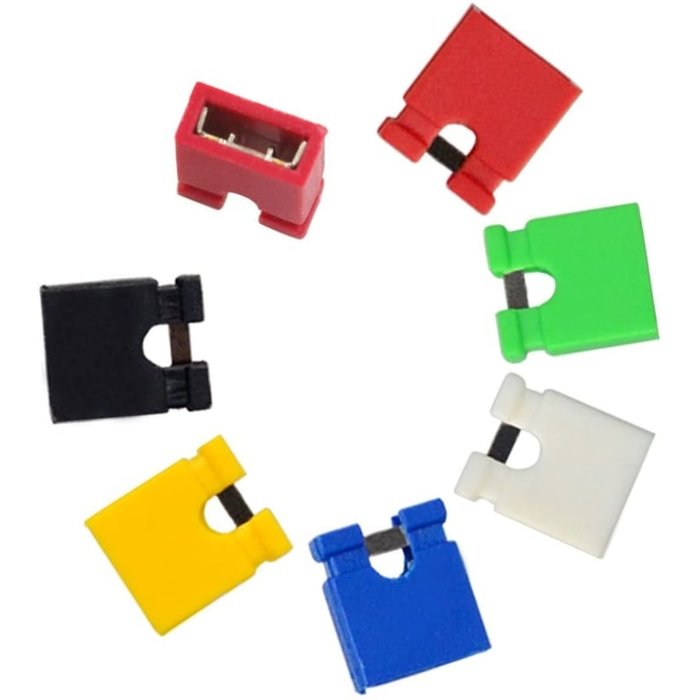 Otronic Jumper-Kappe, 2 Pins, 2,54 mm (rot), für Arduino, Esp32 und Raspberry Pi