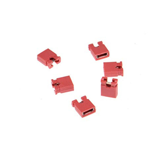 Otronic Jumper-Kappe, 2 Pins, 2,54 mm (rot), für Arduino, Esp32 und Raspberry Pi