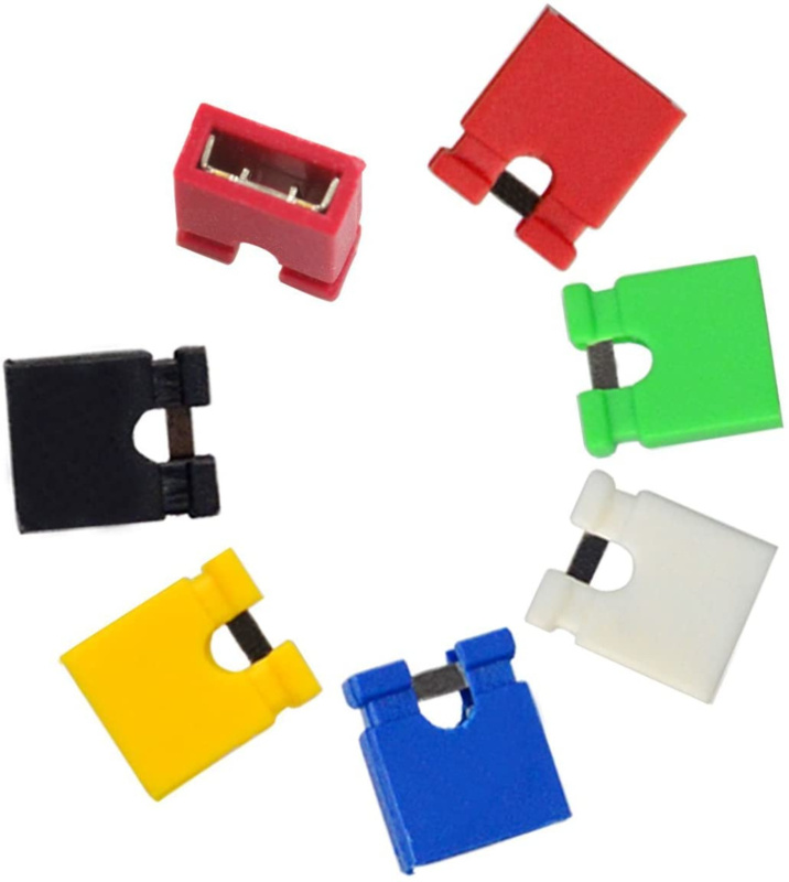 Otronic Jumper Cap 2 Pins 2,54mm (Geel) voor oa Arduino, Esp32 en Raspberry Pi