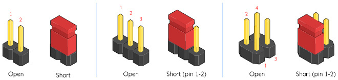 Otronic Jumper Cap 2 Pins 2,54mm (Geel) voor oa Arduino, Esp32 en Raspberry Pi