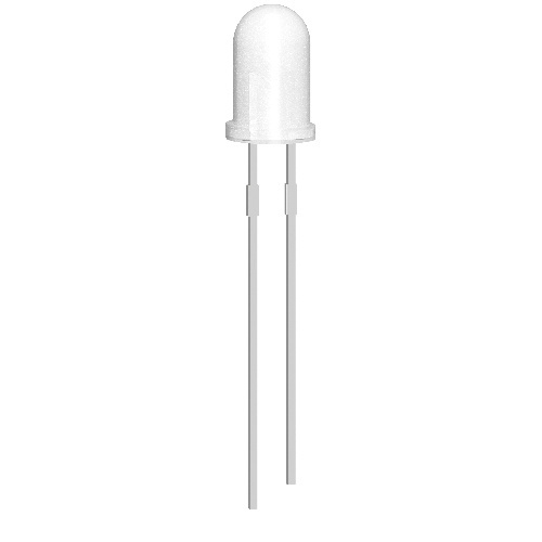 Otronic 10x LED Diode 5mm Matt White 3V