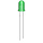 10x LED Diode 5mm Green 3V