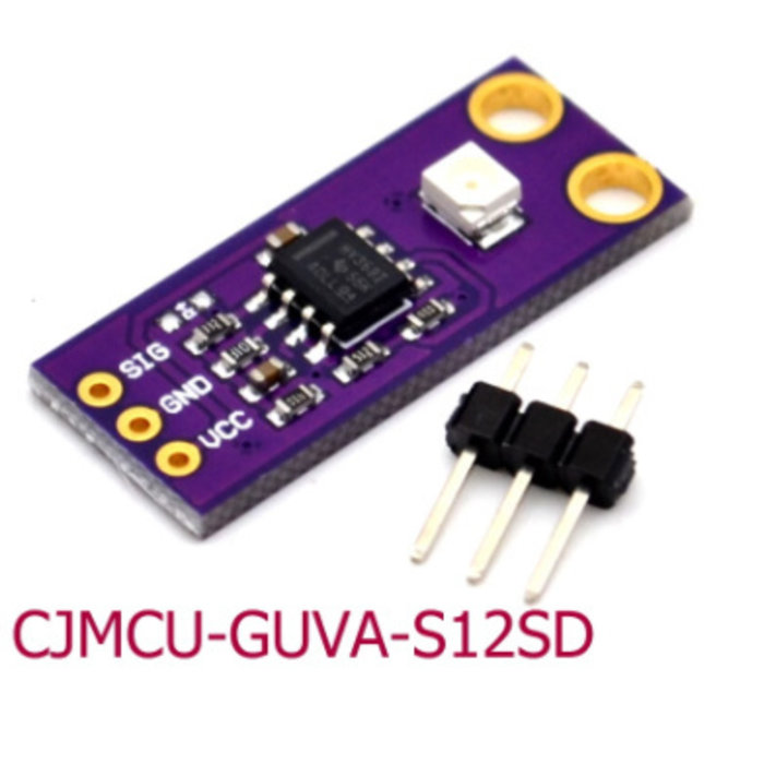thumbnail image 2 of GUVA-S12SD UV Light Sensor For Arduino – Easy Analog Output UV-A/UV-B Detection 2 of 4