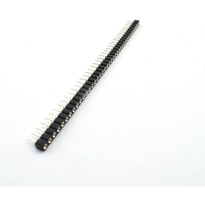 Otronic 2.54mm 40Pin Round Female Socket Pin Header Strip 1x40p Noir