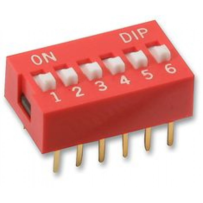 Otronic 6 pins DIP Switch - 2,54mm pitch