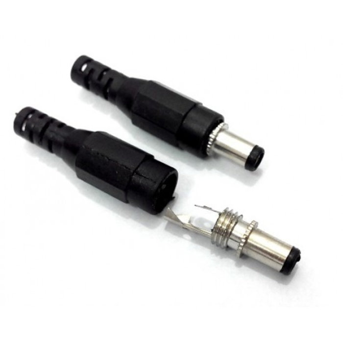 Otronic DC Voedingsconnector/Vatstekker/ Barrel Jack Mannelijk 5,5 x 2,1 mm