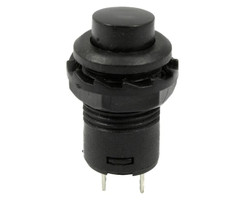 Otronic Bouton poussoir | verrouillage automatique marche-arrêt | 14x20 trou rond 12mm | Noir