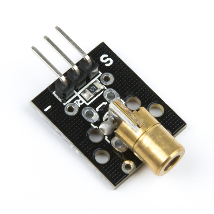 Otronic Laserdiode 5V Modul roter Laser 650nm 5mW Kupferkopf