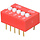 5-pins dip switch 2,54 mm