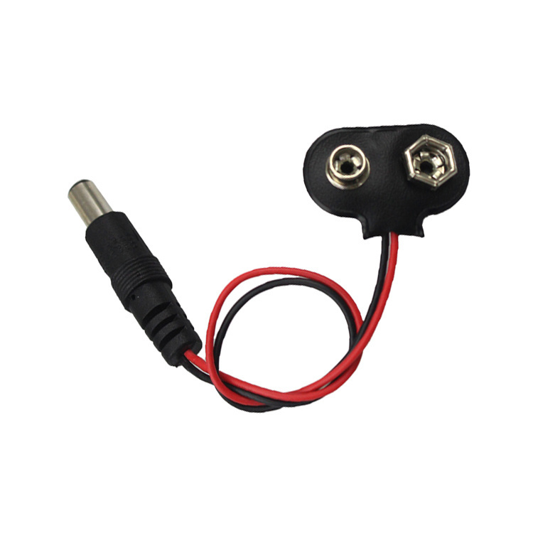 Otronic Clip de batterie 9V avec prise jack 5,5 mm