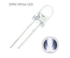 Otronic 10x LED Diode Transparant 5mm Wit 3V