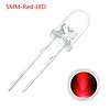 Otronic 10x LED Diode Transparent 5mm Red 2V
