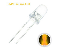 Otronic 10x LED Diode Transparant 5mm Geel 2V