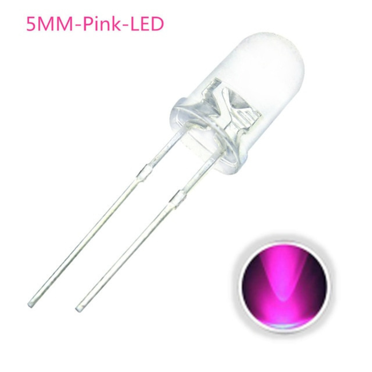 10x LED Blanche 5mm Haute luminosité - Diode Ronde / Lot Composants NEUF