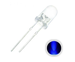 Otronic 10x LED Diode Transparant 5mm Ultraviolet 3V