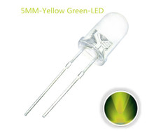 Otronic 10x LED Diode Transparent 5mm Green / Yellow 2V