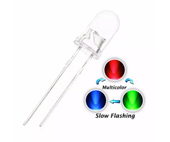 Otronic 10x RGB-Farb-LED 5 mm Magic Rainbow-Effekt (langsames Verblassen)