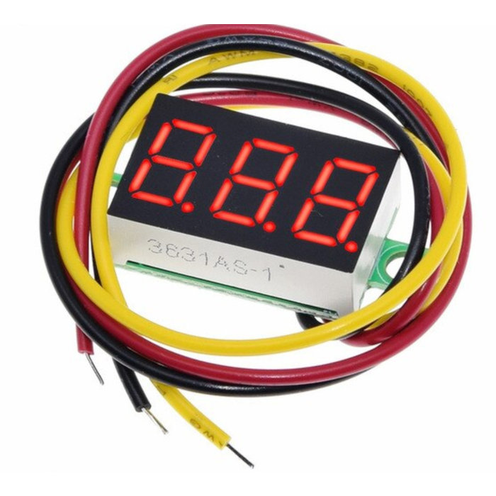 Otronic Voltmeter 0V-100V Rood