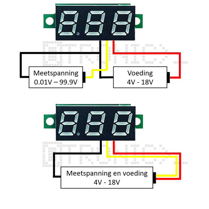Otronic Voltmeter 0V-100V Red