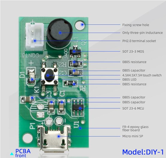 Otronic Ultrasonic mist maker/damper/humidifier