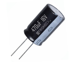 Otronic 10x Capacitor 470uF 16v Electrolytic (ELCO) black