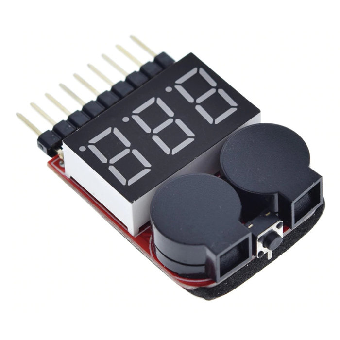 Otronic LIPO tester met alarm buzzer 1S t/m 8S