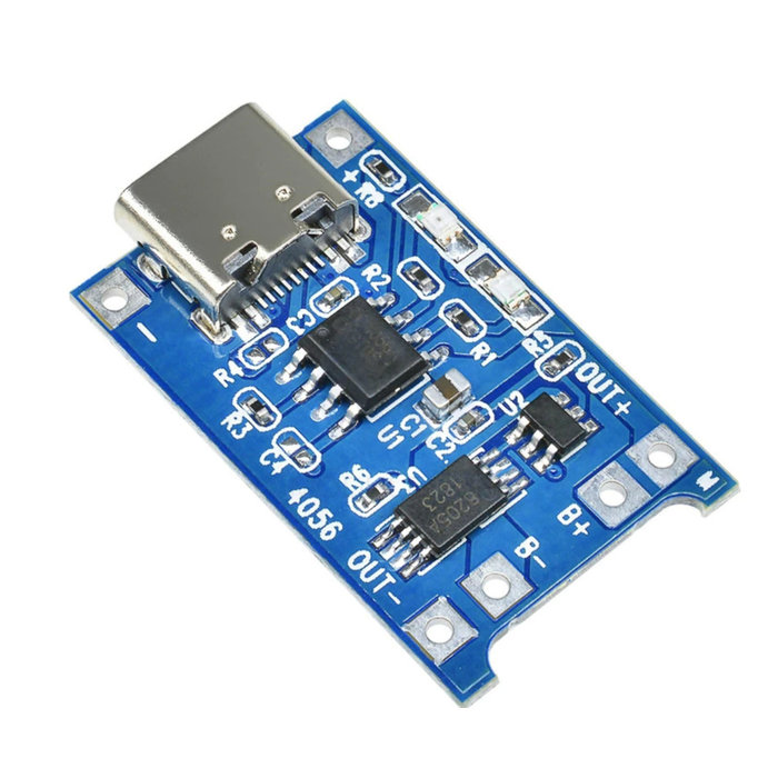 Otronic Lithium Akkuladegerät mit USB-C 5V 1A TP4056