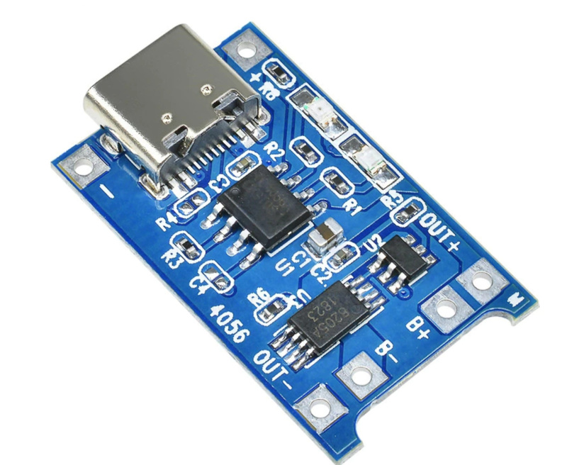 Otronic Lithium Akkuladegerät mit USB-C 5V 1A TP4056