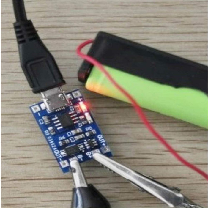 Otronic Lithium 18650 Akkuladegerät mit Micro USB 5V 1A TP4056