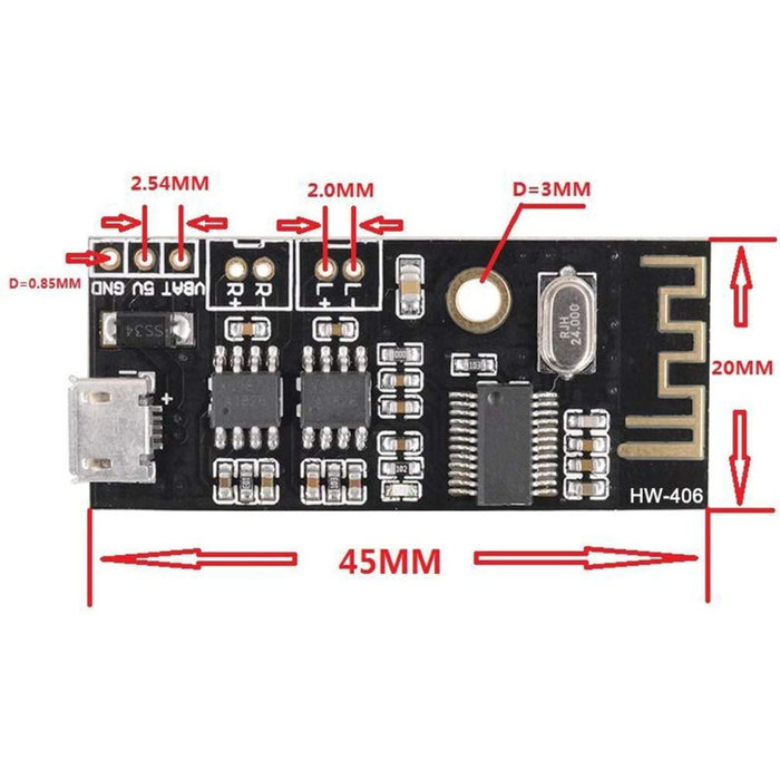 Otronic M38 Drahtloser Bluetooth-Empfänger mit 2x5W-Verstärker