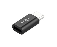 Otronic Adaptateur USB-C Mâle vers Micro USB Femelle - noir