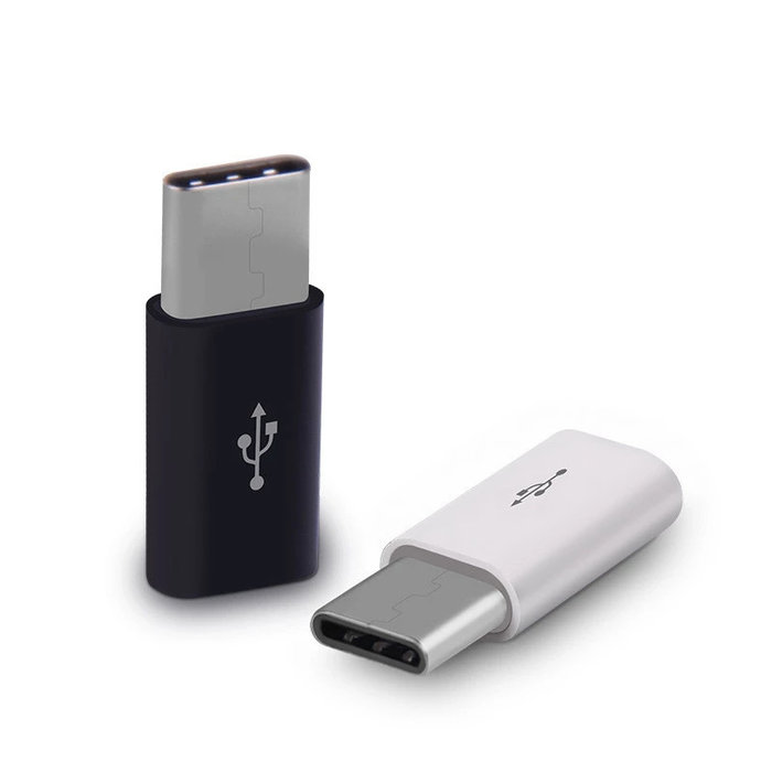 Otronic USB-C male naar Micro-USB female adapter wit