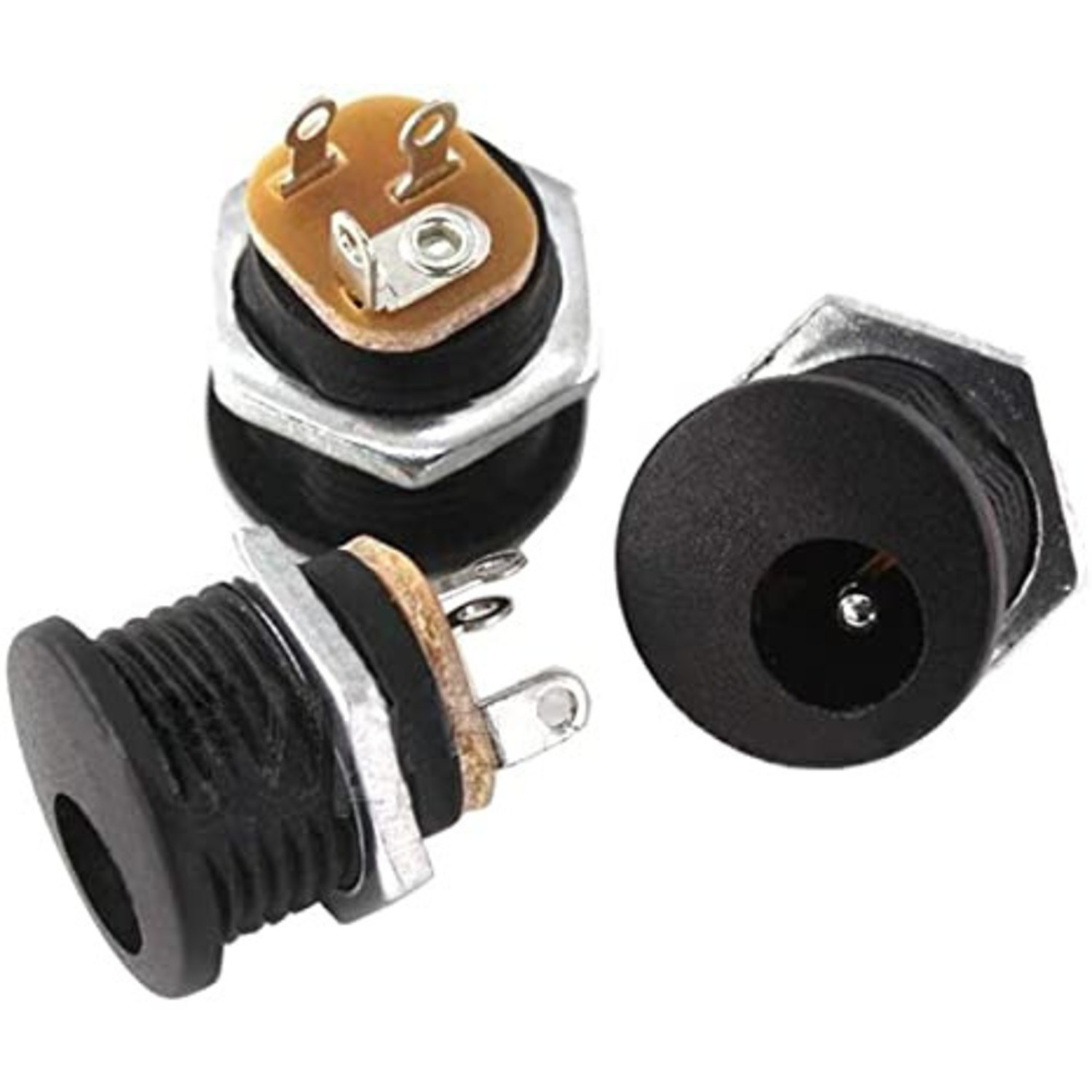 Otronic DC power jack Female 5.5x2.1mm DC-022 met moer Otronic DC power jack Female 5.5x2.1mm DC-022 met moer