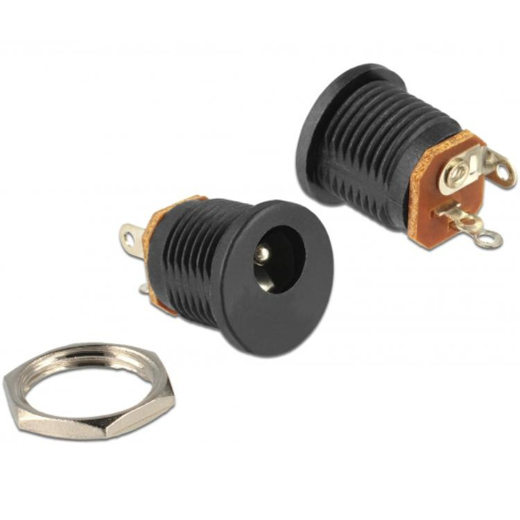 Otronic Prise d'alimentation DC Femelle 5.5x2.1mm DC-022 avec écrou