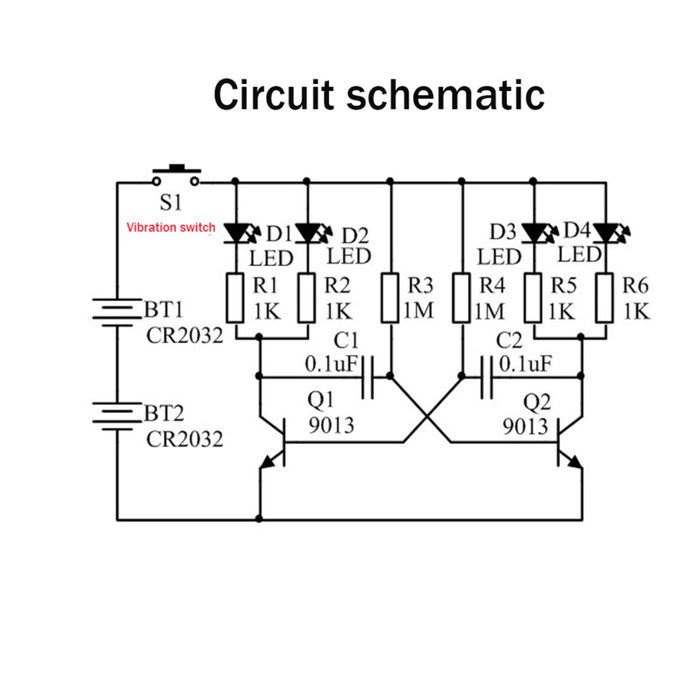 Otronic Kit de soudure à faire soi-même Toupie lumineuse / Spinner