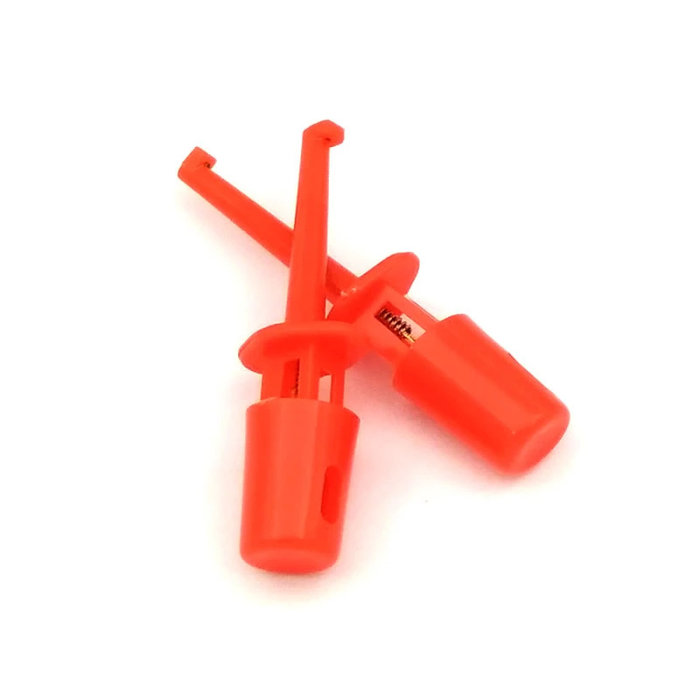Otronic Mini Clip De Test Avec Crochet À Ressort Pour PCB SMD IC 43mm - Rouge