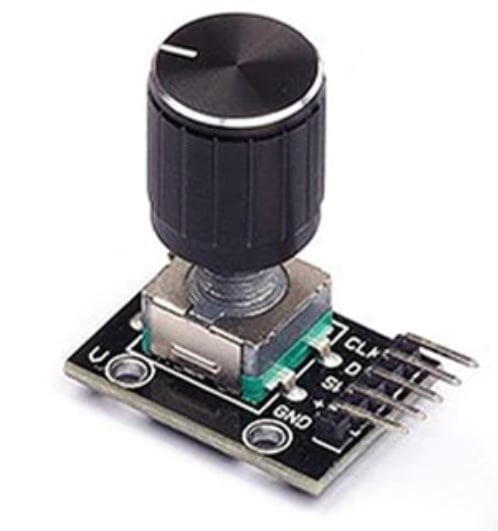 Rotary Encoder HW-040 with Aluminum Cap for Arduino - OTRONIC