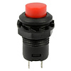 Otronic Push button | on-off - self lock | 14x20 round hole 12mm | Red