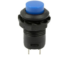 Otronic Druckknopf | Ein-Aus-Selbstsperre | 14x20 Rundloch 12mm | Blau