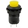 Bouton poussoir | verrouillage automatique marche-arrêt | 14x20 trou rond 12mm | Jaune