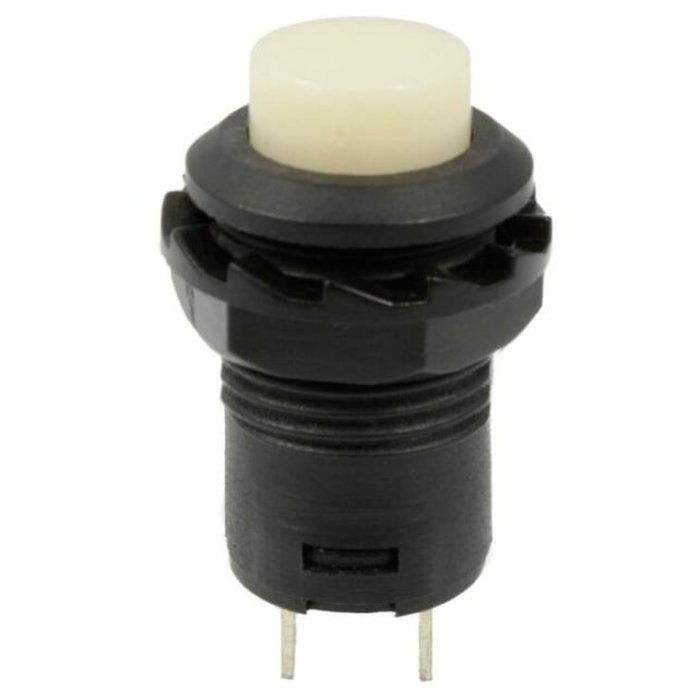 Otronic Druckknopf | Ein-Aus-Selbstsperre | 14x20 Rundloch 12mm | Weiß